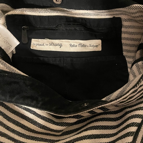 Thirty One Bags Striped Tote - Picture 3 of 3